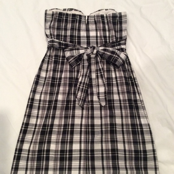 TeezeMe size 11 black and white plaid cotton dress - Picture 2 of 2